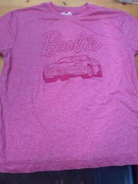 Barbie Hot Pink Logo Tee with White Script